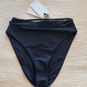 Black High-Waisted Bikini Bottom